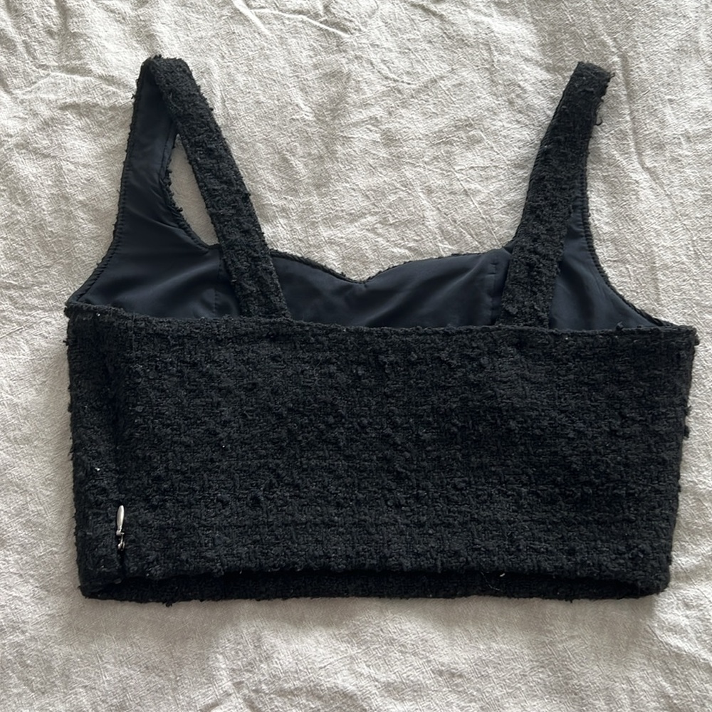 Abercrombie and Fitch women’s cropped tweed tank XS - Picture 3 of 5